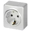 Розетка Эксперт 11-2203-03 2P+E Schuko IP20 16A-250В ОУ алюминий