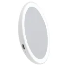                  Зеркало карманное ULK-F73 SW/DIM/RECH WHITE с подсветкой с диммером Backstage Аккумулятор Li-Ion 150мАч в/к Теплый свет(3000К)/(4000К)/Дневной свет(6500К) белый
               