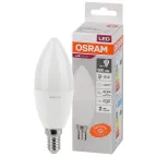                  Лампа светодиодная LED 10 Вт E14 4000К 800Лм свеча 220 В (замена 75Вт) OSRAM
               