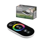                  Контроллер для светодиодных лент и модулей RGB-RF-12В-18А-216Вт-IP20, 3 канала, сенсорный пульт | SQ0331-0506 | TDM
               