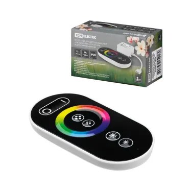 Контроллер для светодиодных лент и модулей RGB-RF-12В-18А-216Вт-IP20, 3 канала, сенсорный пульт | SQ0331-0506 | TDM