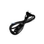                  Сетевой шнур KF-HK-1 230V 1.9м (с выключателем) черный | 23050 | FERON
               