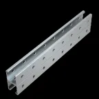                  Страт-профиль двойной 41х41 L450 мм s:1,5 (тройная перфорация) | 2STP41-41-450 3P | КМ-Профиль
               