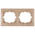 Рамка на 2 поста гор., СУ, Plano, сосна, 1-502-11