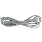 Сетевой шнур KF-HK-1 230V 1.9м (с выключателем) серый | 23049 | FERON