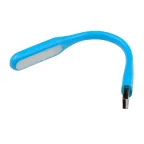 Светильник-фонарь переносной, прорезиненный корпус, 6 LED, питание от USB-порта. Упаковка-картон, цвет-синий.