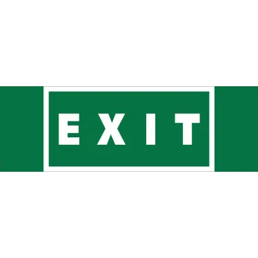Знак безопасности BL-3511B.E25''EXIT''