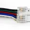 Разъем 5PIN с проводом для LED ленты COB RGBW 12 мм, лента - источник питания (1 шт)