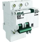                  Выключатель автоматический дифференциальный АВДТ встроенная защита от сверхтоков 1P+N 50А 30мА AC D ДИФ-101
               