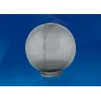 Рассеиватель для садово-паркового светильника UFP-P200A SMOKE шар сфера призма с насечками D-200мм | 08092 | Uniel