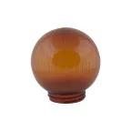 Рассеиватель UFP-P150A BRONZE призматический (с насечками) в форме шара для садово-парковых светильников. Диаметр - 150мм. Тип соединения с крепежным элементом - резьбовой. Материал - САН-пластик. Цвет - бронзовый. Упаковка - 16 шт. в групповой