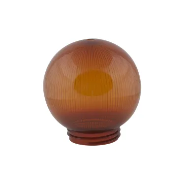 Рассеиватель UFP-P150A BRONZE призматический (с насечками) в форме шара для садово-парковых светильников. Диаметр - 150мм. Тип соединения с крепежным элементом - резьбовой. Материал - САН-пластик. Цвет - бронзовый. Упаковка - 16 шт. в групповой