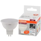                  Лампа светодиодная LED 7 Вт GU5.3 6500К 560Лм спот 220 В (замена 60Вт) OSRAM
               
