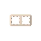ATLASDESIGN ANTIQUE 2-постовая рамка, универсальная, ПЕСОЧНЫЙ