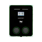                  Зарядная станция для электромобиля EVC, 44 кВт, коммерческая OCPP 1.6J, переменный ток, 3 фазы 380В, два поста по 22 кВт 32 А, розетки T ype2, IP54
               