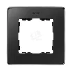                  Рамка 1 пост графит основание алюминий
               