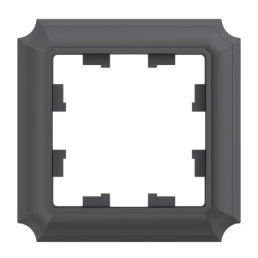 ATLASDESIGN ANTIQUE 1-постовая рамка, БАЗАЛЬТ