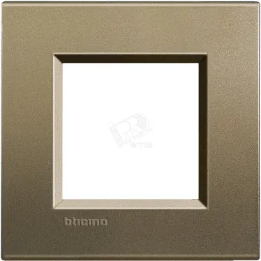 LivingLight Рамка прямоугольная 1 пост Коричневый шелк