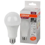                 Лампа светодиодная LED 20 Вт E27 6500К 1600Лм груша 220 В (замена 150Вт) OSRAM
               