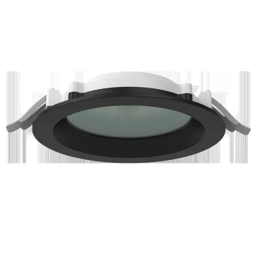 Светильник светодиодный DL-01 Pro 160 мм 20 Вт 4000 К CRI90 176x51 мм IP65/40 RAL9005 черный муар с защитным силикатным стеклом