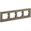 BRITE Рамка 4 поста РУ-4-1-Бр металл латунь RE IEK