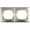 Рамка на 2 поста гор., СУ, Plano, шампань, 1-502-04