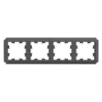                  ATLASDESIGN ANTIQUE 4-постовая рамка, универсальная, БАЗАЛЬТ
               