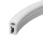 Силиконовый профиль WPH-FLEX-0817-SIDE-S8-10m WHITE (Силикон)