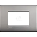 LivingLight Рамка AIR 3 поста Матовый никель