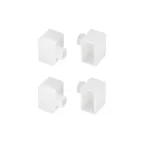 Заглушка WPH-FLEX-1018-SIDE WHITE с отверстием (пластик)