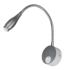                  Светильник светодиодный настенный гибкий для интерьерного освещения. 85-265В. (4000К). ULT-F22-3W/4000K IP20 SILVER
               