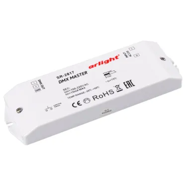 Контроллер DMX SR-2817 (220V, 8 зон) | 017614 | Arlight