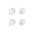 Заглушка WPH-FLEX-1212-TOP WHITE с отверстием (пластик)