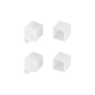Заглушка WPH-FLEX-1212-TOP WHITE с отверстием (пластик)