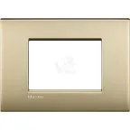 LivingLight Рамка AIR 3 поста Матовое золото