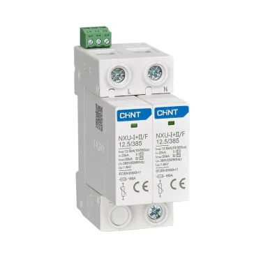 Ограничитель имп. перенапр. NXU-Ⅰ+/F 2P In-25kA Uc-275В Im-50kA (R) | 308596 | CHINT
