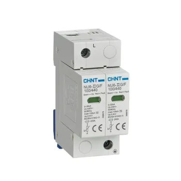 Ограничитель имп. перенапр. NU6-IIG 2Р In-25kA Uc-440B Im-65kA (R) | 252530 | CHINT
