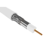 Каб. коаксиал. медный RG6 75Ом FPE PVC бел. (300м) | CC3-R6F1-111-300-G | GENERICA