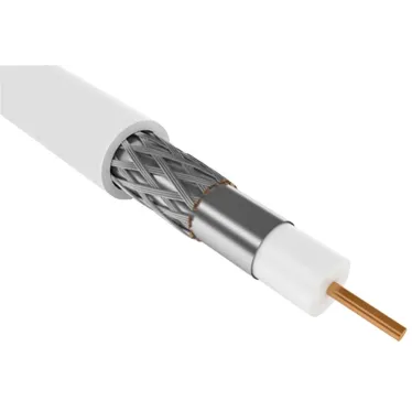 Каб. коаксиал. медный RG6 75Ом FPE PVC бел. (300м) | CC3-R6F1-111-300-G | GENERICA