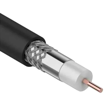 Каб. коаксиал. RG11 CCS 75Ом FPE PVC черн. (300м) | CC1-R1F1-119-300-G | GENERICA