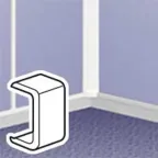                  Накладка на стык Н20 белая | 033648 | Legrand
               