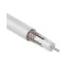 Кабель коаксиальный RG-6U+Cu, 75 Ом, Cu/Al/Cu, 75%, бухта 100 м, белый, REXANT
