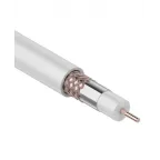 Кабель коаксиальный RG-6U+Cu, 75 Ом, Cu/Al/Cu, 75%, бухта 100 м, белый, REXANT