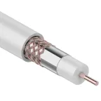 Кабель RG-6U+CU, (64%), 75 Ом, 305м., белый | 01-2231 | REXANT