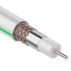 Кабель SAT 703B+Cu/Al/Cu, (75%), 75 Ом, 50м., белый | 01-2431-50 | REXANT