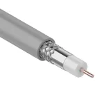 Кабель коаксиальный RG-8X, 50 Ом, CCS/Al/A, 75%, бухта 100 м, серый | 01-2021 | REXANT