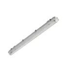                  Светильник светодиодный пылевлагозащищенный с БАП TLWP05 PC OL ECP EM1 1263х102х105мм 27Вт 4000K , 1 ч., РТ 3000Лм IP65 опал | 03376 | TechnoLux
               