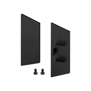 Заглушка WALL-2575 BLACK глухая (ARL, металл)