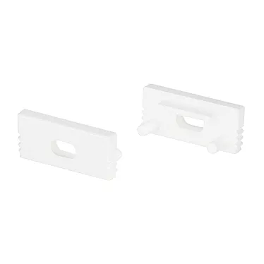 Заглушка SL-SLIM-H7 WHITE с отверстием (пластик)