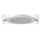 Светильник светодиодный DL-01 Slim 200 мм 35 Вт 3000 К CRI90 221х40 мм IP65/40 RAL9003 белый муар с рассеивателем опал, диммируемый по протоколу DALI